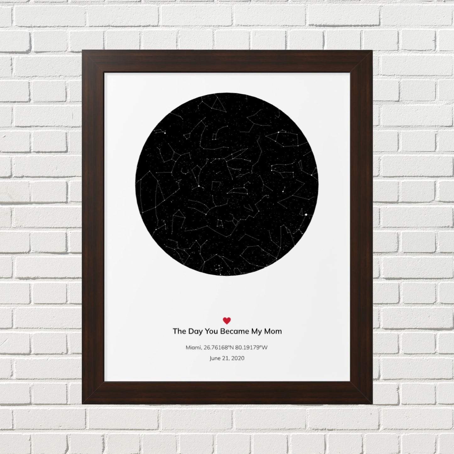 The Night Sky Birth Date | Framed Print