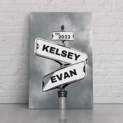 The Intersection | Personalized Canvas