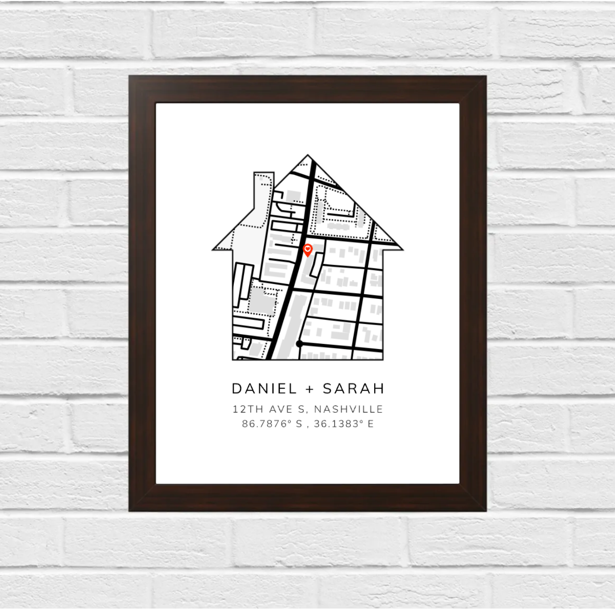 Our Home Map | Personalized Print